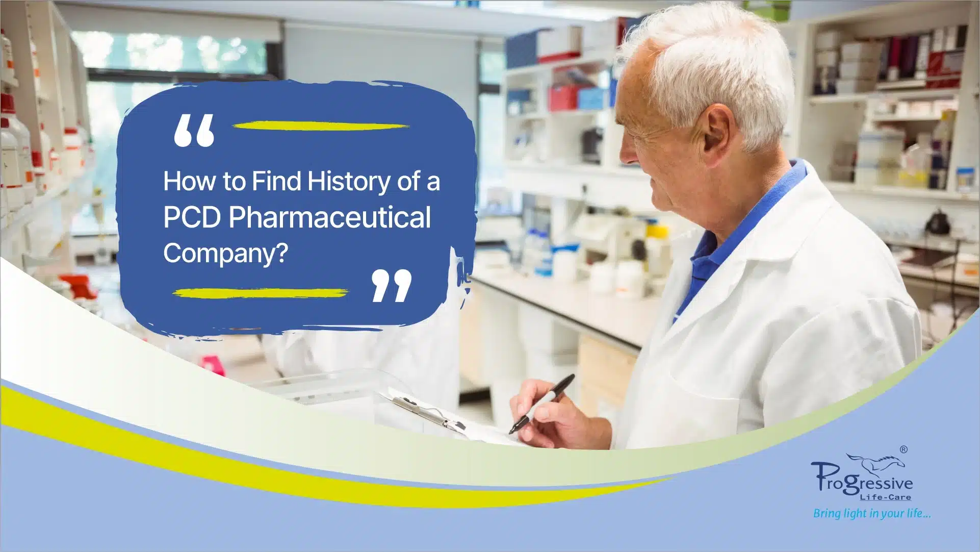How to Find History of a PCD Pharmaceutical Company